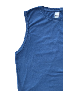 AJAXX63 AJAXX 63 SLEEVELESS BAREFRONT TANK MORNING BLUE SMALL