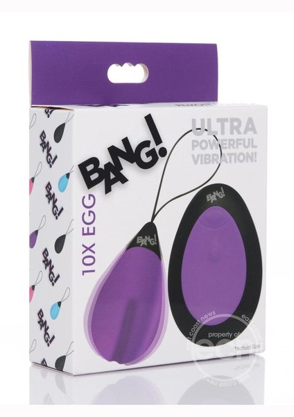 XR Brands BANG 10X RECHARGEABLE EGG - 30%OFF