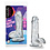 BLUSH NOVELTIES Naturally Yours Glitter Dildo with Balls 6in - Clear