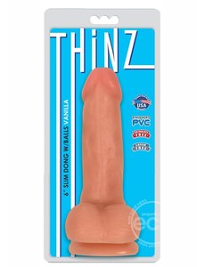 CURVE THINZ SLIM DONG W/ BALLS 6"
