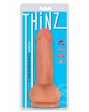 CURVE THINZ SLIM DONG W/ BALLS 6"