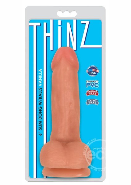 CURVE THINZ SLIM DONG W/ BALLS 6"