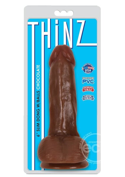 CURVE THINZ SLIM DONG W/ BALLS 6"