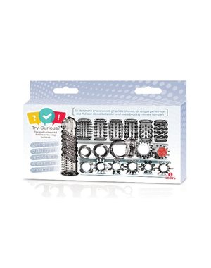 ICON BRANDS TRY CURIOUS C RING AND C SLEEVE STARTER KIT 15 PIECES