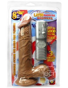 NASSTOYS REAL SKIN LATIN AMERICAN WHOPPERS VIB 8"