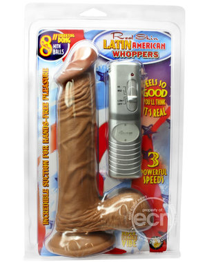 NASSTOYS REAL SKIN LATIN AMERICAN WHOPPERS VIB 8"