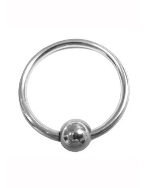 ROUGE GARMENTS ROUGE STAINLESS STEEL GLANS RING WITH BALL