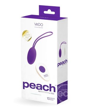 VEDO TOYS VEDO PEACH RECHARGEABLE SILICONE EGG