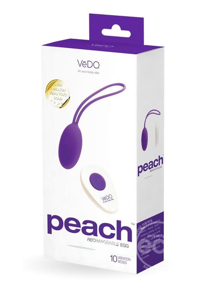 VEDO TOYS VEDO PEACH RECHARGEABLE SILICONE EGG