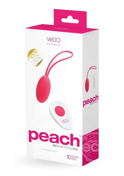 VEDO TOYS VEDO PEACH RECHARGEABLE SILICONE EGG