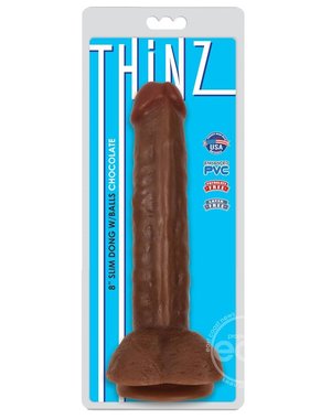 CURVE THINZ SLIM DONG W/ BALLS 8"