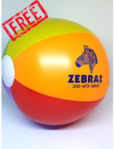 ZEBRAZ ZEBRAZ BEACH BALL