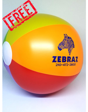 ZEBRAZ ZEBRAZ BEACH BALL