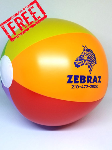 ZEBRAZ ZEBRAZ BEACH BALL