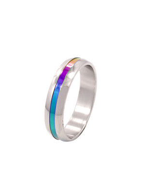 RAINBOW STAINLESS ANODIZED RAINBOW BAND