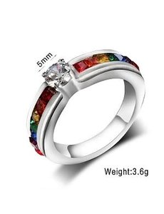 RAINBOW RAINBOW ENGAGEMENT BAND