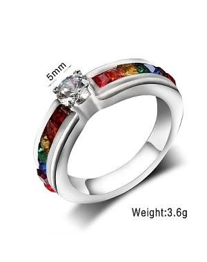RAINBOW RAINBOW ENGAGEMENT BAND