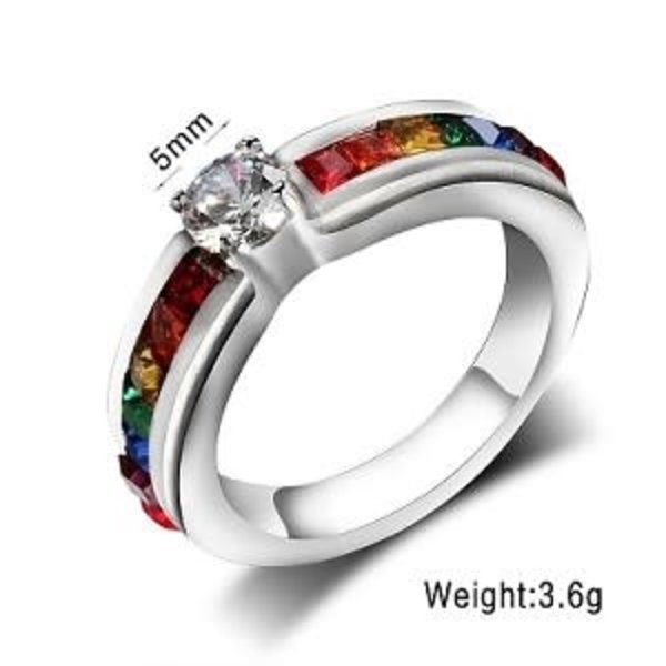 RAINBOW RAINBOW ENGAGEMENT BAND