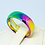 RAINBOW RAINBOW TITANIUM ENGAGEMENT RING