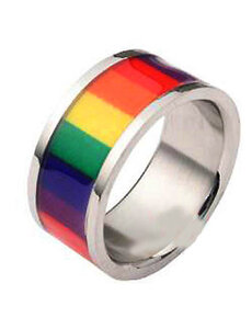 RAINBOW STAINLESS STEEL FILM RAINBOW RING