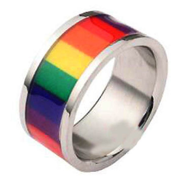 RAINBOW STAINLESS STEEL FILM RAINBOW RING