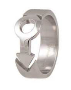 MONSTER STAINLESS CUT OUT MALE SYMBOL RING