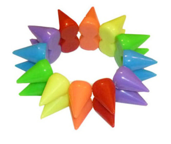 RAINBOW RAINBOW STUDS/SPIKES BRACELET