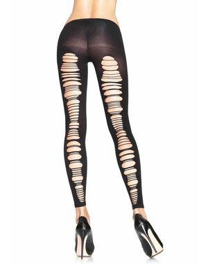 LEG AVENUE OPAQUE FOOTLESS TIGHTS O/S