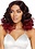 LEG AVENUE 18" CURLY OMBRE LONG BOB WIG BURGANDY