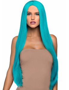 LEG AVENUE 33" LONG STRAIGHT WIG TURQUOISE