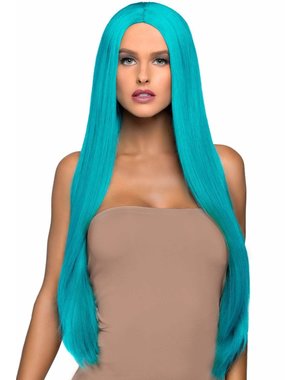 LEG AVENUE 33" LONG STRAIGHT WIG TURQUOISE