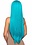 LEG AVENUE 33" LONG STRAIGHT WIG TURQUOISE