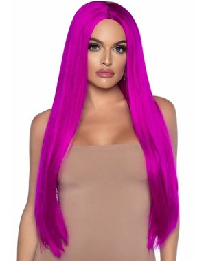 LEG AVENUE 33" LONG STRAIGHT WIG RASBERRY