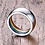 RAINBOW STAINLESS PLAIN RING W/ RAINBOW ENAMEL INSIDE