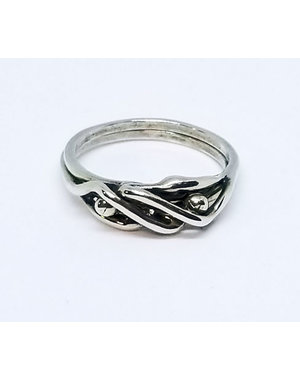 PAT PEARLMAN INTERLOCKING MALE EMBRACE RING