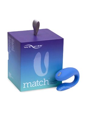 WE-VIBE WE-VIBE MATCH RECHARGEABLE SILICONE COUPLES VIBRATOR WITH REMOTE