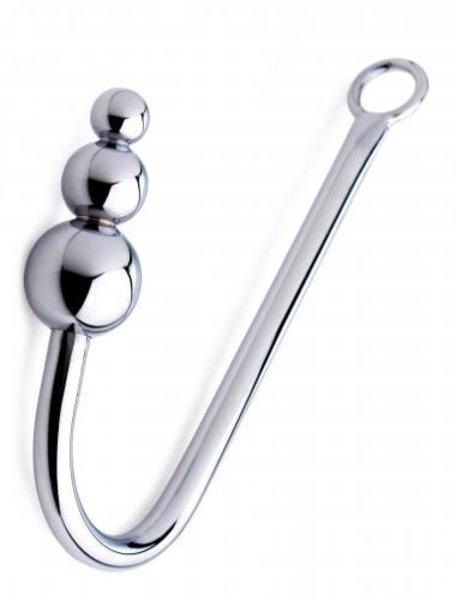 MASTER SERIES MASTER SERIES BEADED ANAL HOOK / MEAT HOOK