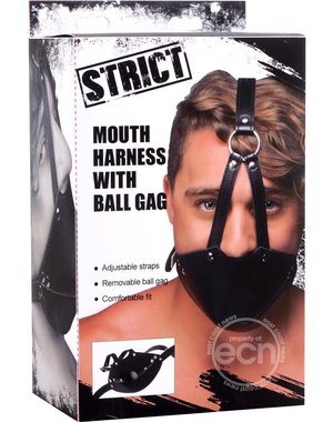 STRICT STRICT MOUTH HARNESS WITH BALL GAG