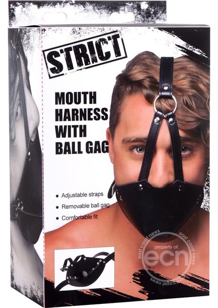 STRICT STRICT MOUTH HARNESS WITH BALL GAG