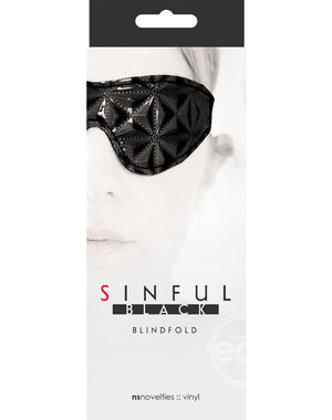 NS Novelties SINFUL BLINDFOLD BLACK