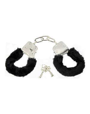 FETISH FANTASY SEX & MISCHIEF BLACK FURRY HANDCUFFS