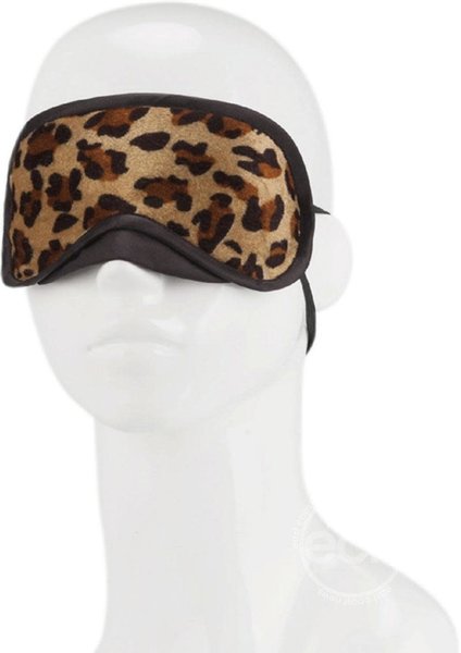 LUX FETISH LUX FETISH PEEK A BOO LOVE MASK LEOPARD