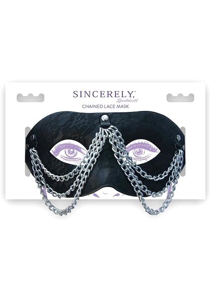 SPORTSHEETS SINCERELY CHAINED LACE MASK