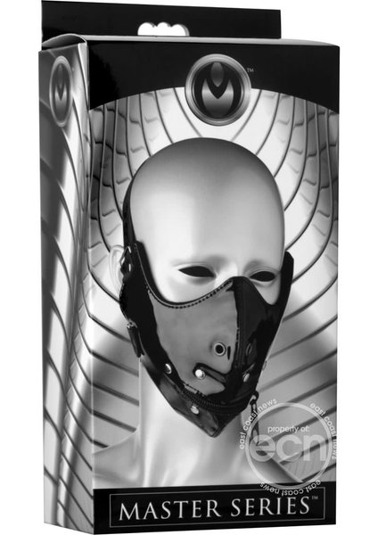 XR Brands MASTER SERIES LEKTOR ZIPPER MOUTH MUZZLE