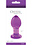 NS Novelties CRYSTAL PREMIUM GLASS BUTT PLUG MEDIUM PURPLE