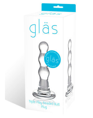 GLAS GLASS TRIPLE PLAY BEADED PLUG