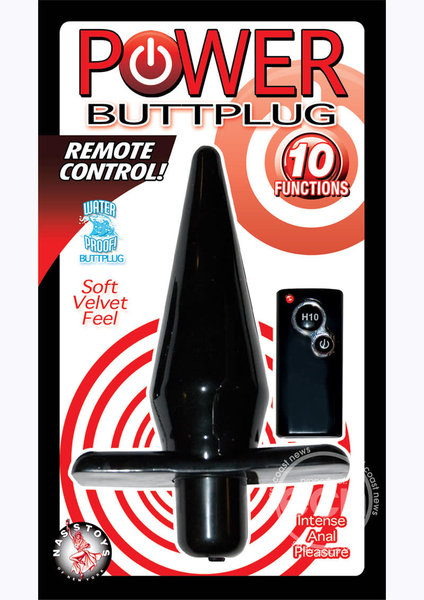 NASSTOYS POWER BUTT PLUG W/ REMOTE
