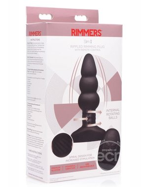 XR Brands RIMMERS SLIM I RIPPLED W/REMOTE