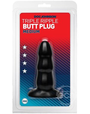 Doc Johnson TRIPLE RIPPLE MEDIUM BLACK