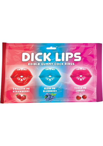 Hott Products DICK LIPS EDIBLE GUMMY 3PK